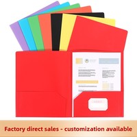 Carpeta con cremallera superventas transfronteriza, estuche para documentos de oficina, bolsas de archivo tamaño carta, modelo con impresión de logotipo