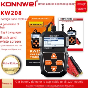 Détecteur de résistance de batterie de voiture KW208 8-16V, portée 1m-30m, précision 0.1, avec lampe torche, emballage boîte couleur - Product Image 2