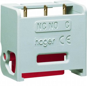 Microinterruptor Hager de un solo polo para portafusibles L51, 9.5 cm de profundidad - Product Image 1