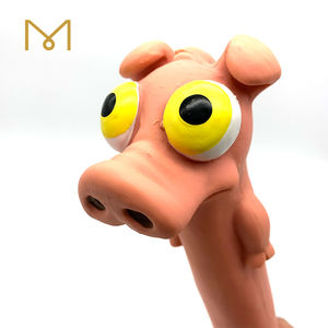 ของเล่นยางธรรมชาติส่งเสียงดังแบบโต้ตอบที่มีตาใหญ่และลำตัวยาว - Product Image 6