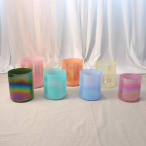 ZHQH Quartz Cristal Bol Chantant Ensemble Incroyable Son Gemme Couleur Chakra Son Guérison Musique Instruments Quartz <span class=keywords><strong>Creuset</strong></span> - Product Image 5