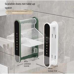 Organisateur d'empileur de cintre peu encombrant pour armoire de buanderie de placard - Product Image 2