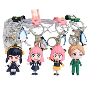 Hot Game Character The Hedgehog Anime Figures Rubber Keychains my world SPY FAMILY Breath of the Wild Rugrats