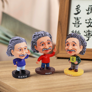 Albert <span class=keywords><strong>Einstein</strong></span> <span class=keywords><strong>B</strong></span>ức Tượng Tùy Chỉnh Polyresin Bobblehead Hình Handmade Nhựa Thủ Công Mỹ Nghệ - Product Image 1