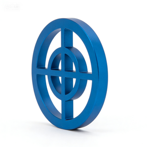 Grille circulaire en aluminium moulé à nervures croisées pour composants de circulation d'air en conduite industrielle (vente en gros) - Product Image 1