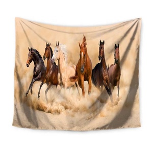 King size personnalisé fait cool <span class=keywords><strong>cheval</strong></span> <span class=keywords><strong>tapisserie</strong></span> d'impression pour la décoration intérieure - Product Image 1