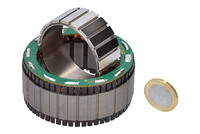 Moteur servo sans balais à aimant permanent à couple élevé pour robot exosquelette, moteur sans cadre 24V/48V 210W 8000RPM 50mm