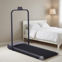 Tapis de course électrique pliable au design moderne pour la maison, portable, avec écran LCD, moteur 0,65 CV, vitesse 1-6 km/h, pour la marche