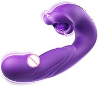 Vibrador de Rosa Recargable por USB Gelances, Juguete Sexual para Mujeres, Estimulación del Punto G, Placer Intenso, Succión y Lamido del Clítoris, Orgasmo