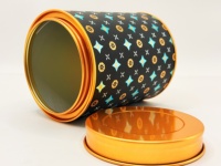 Tube de papier d'emballage brillant métallique de 126mm, une alternative aux boîtes en aluminium, adapté à l'emballage alimentaire