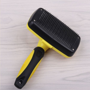 <span class=keywords><strong>Pet</strong></span> Groomer bakım epilasyon kendini temizleme Slicker fırça köpekler ve kediler için - Product Image 4