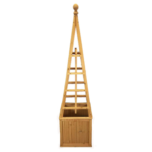 <span class=keywords><strong>Support</strong></span> Vertical de plantes de luxe pour jardin intérieur et extérieur, grande planteuse en bois, avec doublure - Product Image 1
