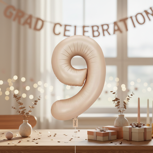 Palloncino Mylar a Forma di Numero 9 Caramello da 32 Pollici per la Festa della Mamma, Laurea, Capodanno Cinese ed Eventi, Modello Peiyong - Product Image 3