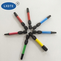 Embouts de tournevis Torx LXDTE 50 mm en acier S2 T10-T40, qualité industrielle, magnétiques, avec tige hexagonale 1/4 pour outils électriques