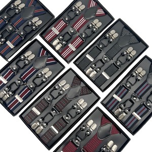 <span class=keywords><strong>Tirantes</strong></span> para Hombre de 3.5cm de Ancho <span class=keywords><strong>con</strong></span> 6 Clips, <span class=keywords><strong>Tirantes</strong></span> para <span class=keywords><strong>Traje</strong></span> <span class=keywords><strong>con</strong></span> Clip para Hombre, Empaquetados en Caja - Product Image 1