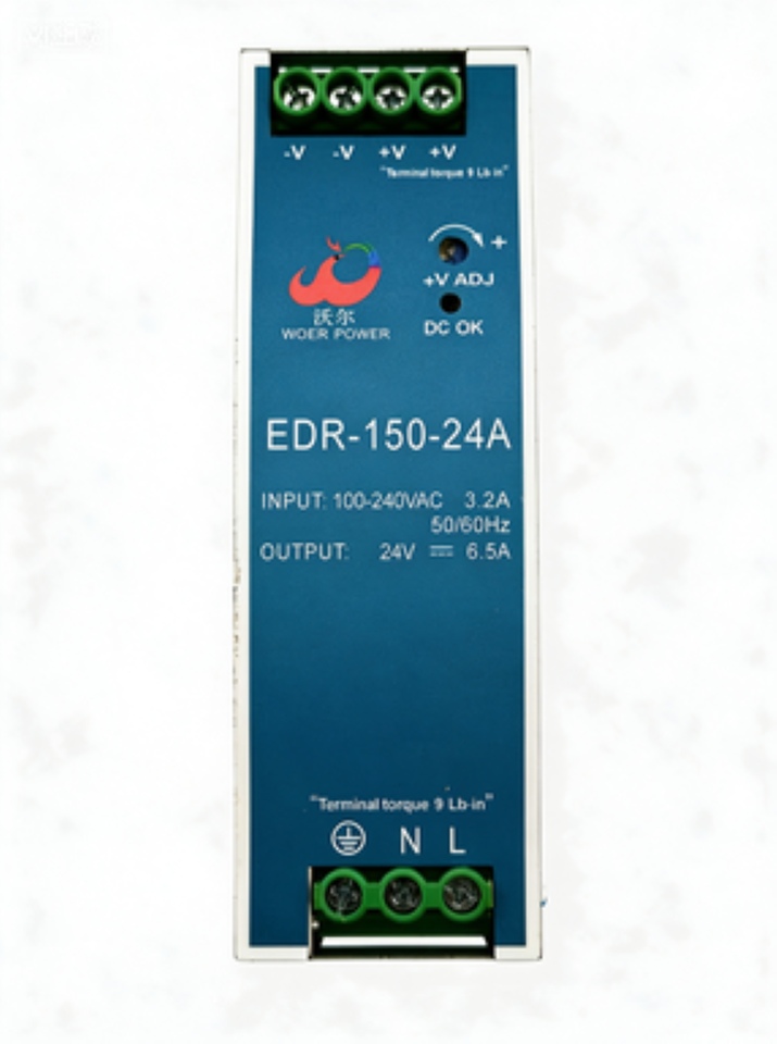 EDR-150-24 150W DIN Rail Power Supply 24V Single Output Slim Metal ...