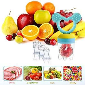 Sucette en Silicone Non toxique sans BPA pour bébé, jouets d'<span class=keywords><strong>alimentation</strong></span> en fruits et légumes pour bébé - Product Image 6