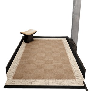 Geometric Rectangle <b>Door</b> Mat Looped Velvet Non Slip Home Entryway Mat - Product Image 5