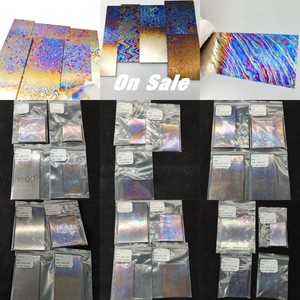 Custom Size <strong>Titanium</strong> Damascus Plate / Flat <strong>bar</strong> 3alloys Twisted Pattern Exotic Material for Pendants or Knives - Product Image 5