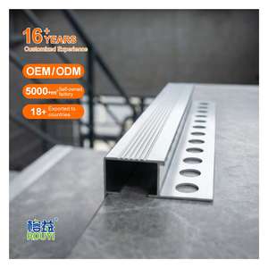 MOQ 3000 PIÈCES Vente en gros de profilés <span class=keywords><strong>d</strong></span>écoratifs en aluminium <span class=keywords><strong>pour</strong></span> carrelage céramique, bandes métalliques <span class=keywords><strong>d</strong></span>écoratives, nez de <span class=keywords><strong>marche</strong></span> - Product Image 1