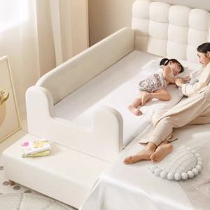 Letto per Bambini JINS dal Design Semplice con Sponda di Protezione, Letti Personalizzabili Piccoli e Grandi per Neonati e Bambini, per Soggiorno e Scuola - Product Image 1