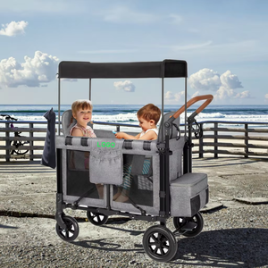 Poussette-chariot SHUANGXING en alliage d'aluminium et tissu Oxford, design côte à côte pour deux enfants, pliable, pour les 0-3 ans - Product Image 1