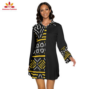 Nouvelle robe chemise bohème africaine imprimée pour femmes - Product Image 5