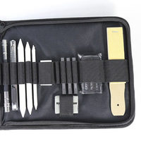 Kit d'artiste professionnel de 32 pièces, fournitures artistiques, outils de dessin et d'esquisse, ensemble de crayons à dessin avec sacs de transport pour le dessin