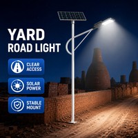 Lampu Jalan Tenaga Surya LED Terpisah dengan Sensor Gerak Cerdas, Panel Surya Mono-si, dan Baterai Lifepo4