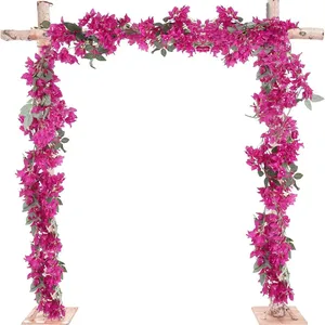 Guirlande de fleurs artificielles <span class=keywords><strong>en</strong></span> soie de haute qualité, lianes de bougainvilliers suspendues pour la décoration de mariages et de maisons - Product Image 2