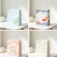 Sacs shopping en papier kraft personnalisés avec logo, blancs et marron, à poignées torsadées, robustes, pour cadeaux et vente au détail en gros