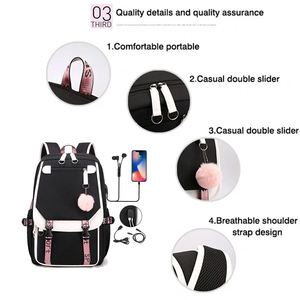 Mochilas Escolares Personalizadas con Logotipo, Inspiradas en Anime, para Adolescentes, Mochilas Promocionales con Logotipo Personalizado - Product Image 3