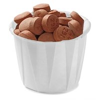 Gobelets et contenants jetables en papier de pâte de bois biodégradable à paroi simple pour l'huile d'olive, le sucre, les condiments et les portions alimentaires