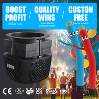 Potente Soplador de Aire Industrial de 50W con Batería para Halloween y Marionetas Aéreas