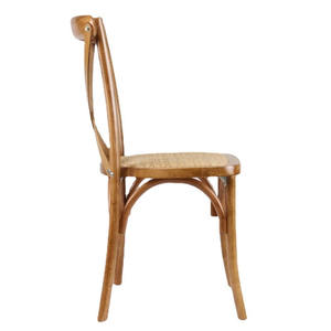 Sedie da pranzo in legno di Rattan per soggiorno mobili da giardino decorazione di nozze X sedia a croce posteriore - Product Image 5