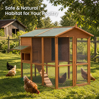 Poulailler extérieur moderne de luxe, grande volière pour pigeons, nichoir pour lapins, résistant aux intempéries, aux UV et à la corrosion, solide