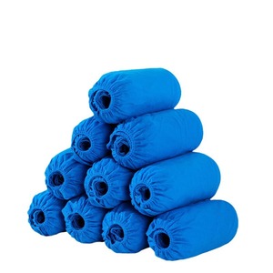 Disposable Thick Non Woven Shoe Covers For Indoor Use Dust Proof Breathable Easy To Remove Solid Color 60 Pcs Per Carton - Product Image 2