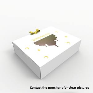 Caja de Regalo Plegable de Cartón con Ventana y Cinta para Dulces, Chocolates y Alimentos, Estilo Palacio Árabe - Product Image 3