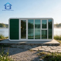 Maison conteneur en acier personnalisée de 20/30/40 pieds, type Apple Cabin, pour hôtel, maison préfabriquée