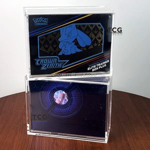 Boîtes en acrylique transparentes personnalisées TCG pour Pokémon TCG <span class=keywords><strong>ZACIAN</strong></span> Elite Trainer Box PLUS, présentoir en acrylique magnétique pour Pokémon Center <span class=keywords><strong>Etb</strong></span> Plus - Product Image 5