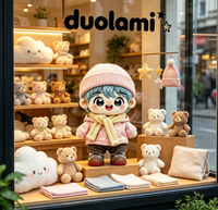 Peluche personnalisée, jouet en peluche doux, poupée en tricot rose avec chapeau, pour cadeau promotionnel, peluche personnalisée