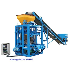 High Quality QT4 24 Cement Paver Block Hollow hallow Brick Making Machinery for Sale