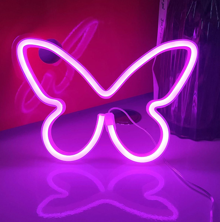 Butterfly Neon Signs in Various Colors