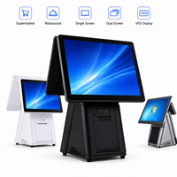 Terminal Punto de Venta de Escritorio con Pantalla Táctil de 15.6 Pulgadas, Impresora Integrada y Escáner QR Opcional para Comercios y Restaurantes
