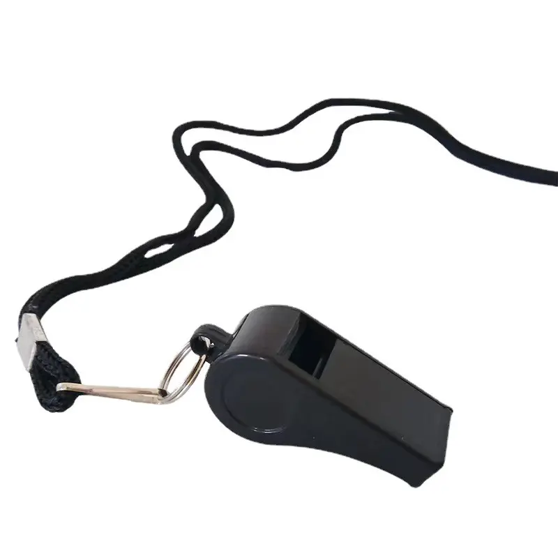 plastic sport whistle with customized logo lanyard