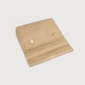 Nouvelle Pochette Tressée en Paille 2025 <span class=keywords><strong>avec</strong></span> Fermeture Magnétique, Doublure en Polyester, Sac à <span class=keywords><strong>Main</strong></span> Tendance pour Femme, Été 2025, Vente Flash Transfrontalière - Product Image 2