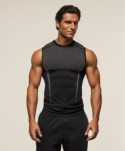 <span class=keywords><strong>Camiseta</strong></span> Deportiva Masculina, Informal, Transpirable, de Compresión, para Correr, <span class=keywords><strong>Entrenamiento</strong></span>, <span class=keywords><strong>Sin</strong></span> Mangas, Muscle Shark, de Secado Rápido - Product Image 2