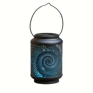 Lanterne en fer Xinhuiyuan, lumière de jardin extérieure, alimentée par énergie solaire, projection de ciel étoilé, décoration de pelouse, lumière de nuit - Product Image 5