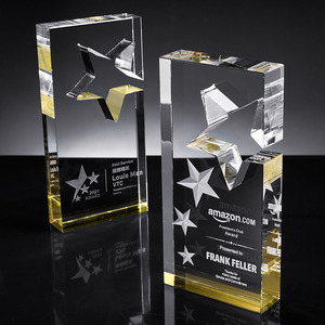Custom <strong>Crystal</strong> <strong>Trophy</strong> Free Engraving Glass Creative <strong>Award</strong> Commemorative Thank You MVP Production - Product Image 3