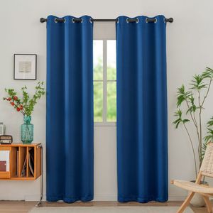 Cortinas <span class=keywords><strong>con</strong></span> ojales verdes XinLan para <span class=keywords><strong>ventana</strong></span> de dormitorio de sala de estar, cortinas <span class=keywords><strong>con</strong></span> aislamiento térmico y oscurecimiento de habitación - Product Image 2